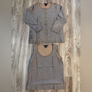 August Silk Gold and Black Twinset